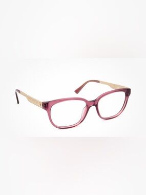 Versace MOD. 3240 5209 model in a transparent violet and gold colorway